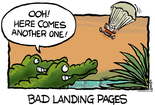 bad landing pages